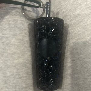 Starbucks Black Onyx Cold Cup Ornament Keychain